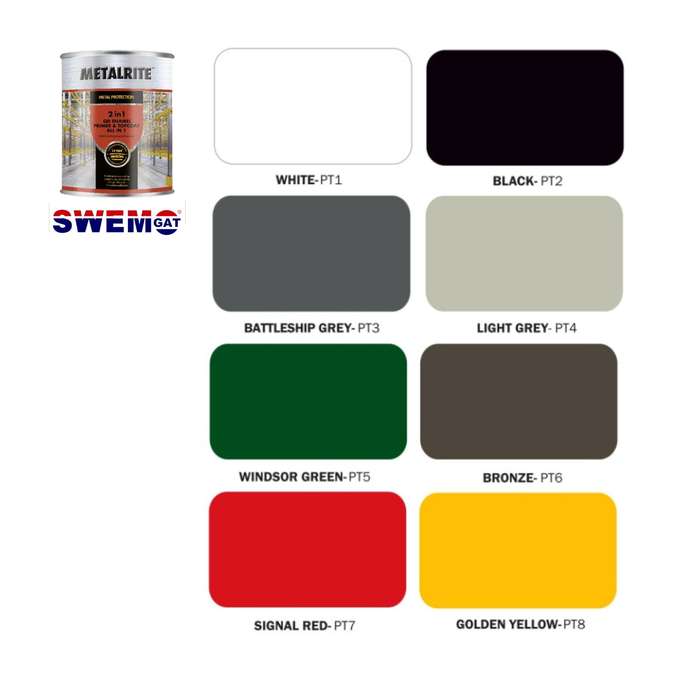 Metalrite QD Enamel all in one Primer and Top Coat - 5L