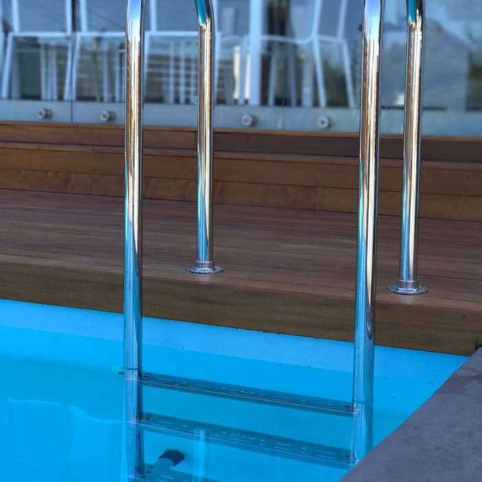 Roll Top Ladder 3-step Stainless steel