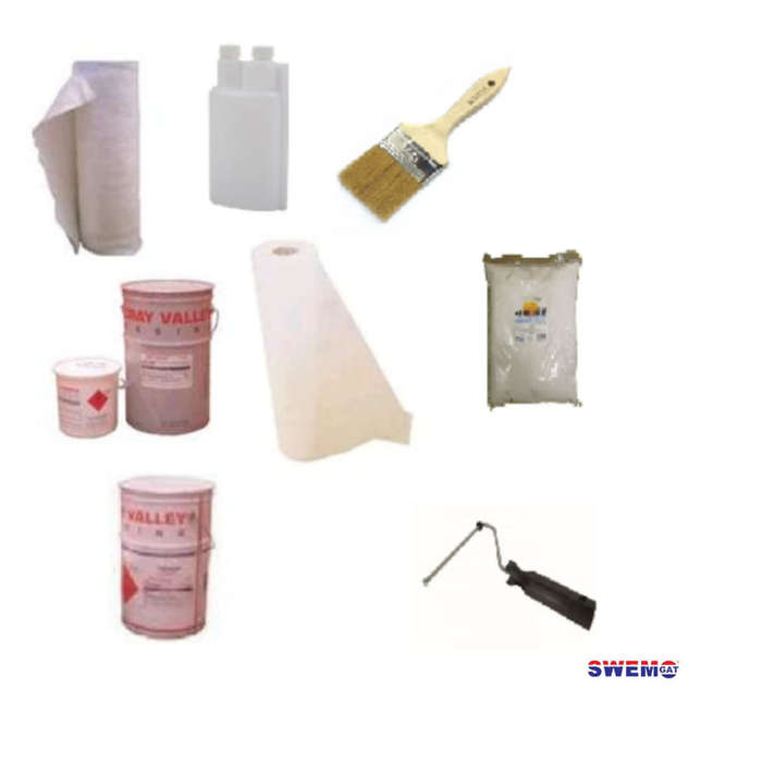 Material Kit: Fibreglass lining for 3m x 6m concrete swimming pools (upto 45m2)