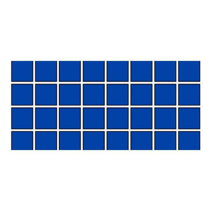 4 Block Blue Fibreglass Pool Mosaic Tissue Sheet 610mm x 160mm