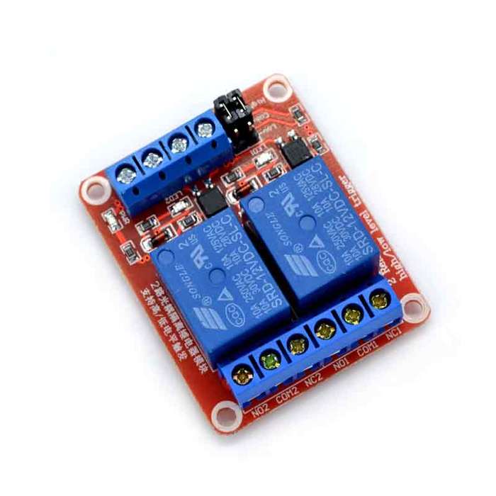 Relay Switch Control Component Electronic Component Card 2 Channel (12V Coil or 5V Coil) | Electr...