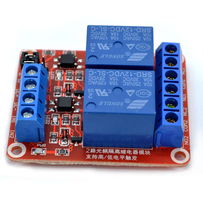 Relay Switch Control Component Electronic Component Card 2 Channel (12V Coil or 5V Coil) | Electr...