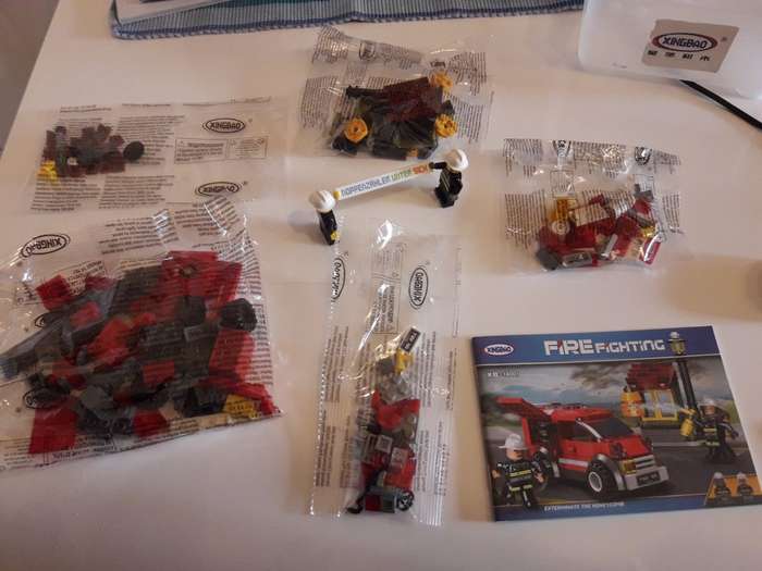 Building Blocks - Firefighter Van .