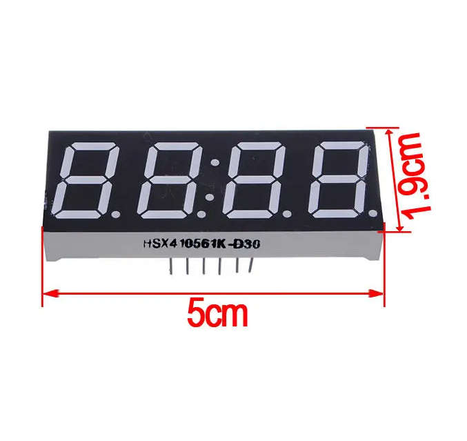 4 Digit 7 Segment Display Screen Electronic Module (Red) | Electronics Component