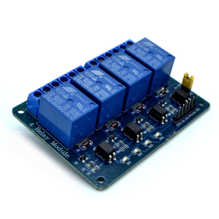 Relay Switch Control Component Electronic Component Card 4 Channel (5V Coil) | Electronics Component