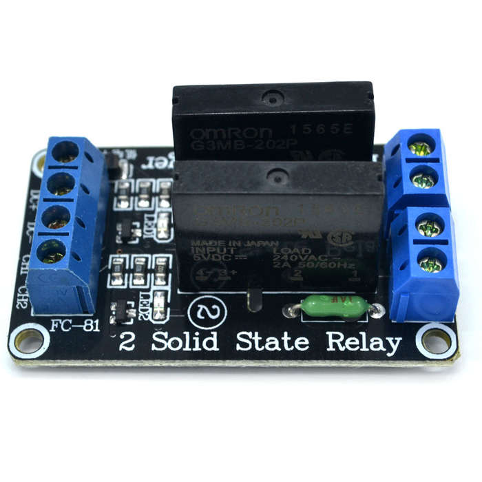 Relay Switch Control Component Electronic Component Card 2 Channel (Solid State) | Electronics Co...