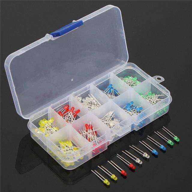 3MM LED KIT (5 TYPES, 200 PCS)