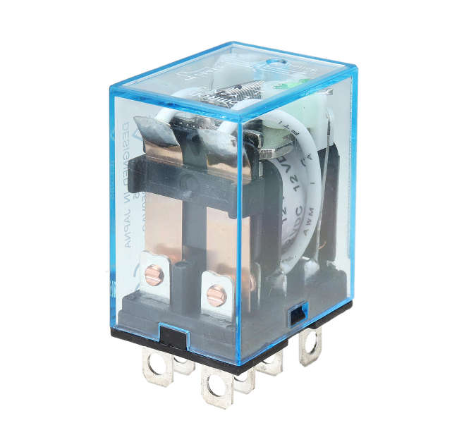 Power Relay Switch Control Component Electronic Component With Din Rail Bracket (12V Coil, 10A 25...