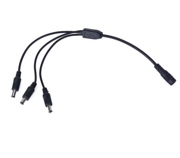 5.5 X 2.5mm DC Female to 3 DC Male Splitter Cable