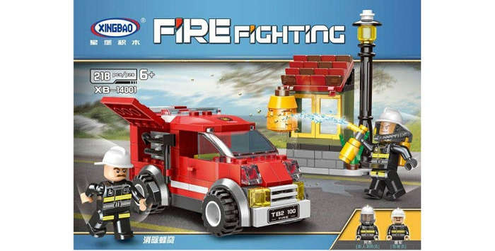 Building Blocks - Firefighter Van .