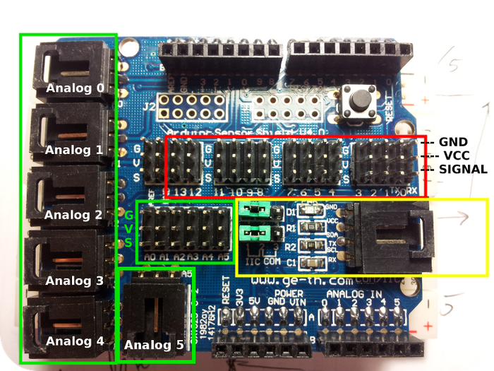Sensor Module for Electronics Servo Arduino Shield V4.0 | Electronics Component