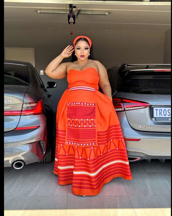 BoobTube African Print Dress