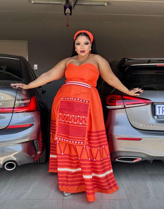 BoobTube African Print Dress