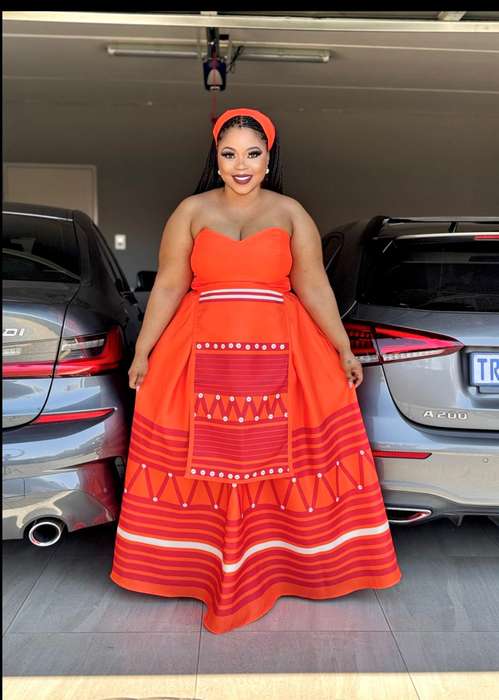 BoobTube African Print Dress