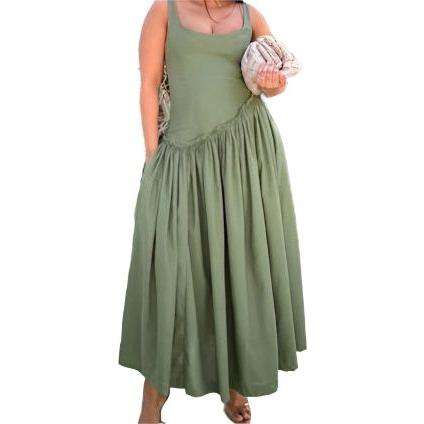 Sexy Sleeveless Baby doll Maxi Dress