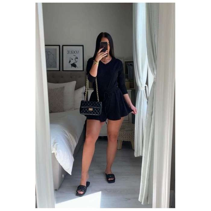 Long sleeve Weakened Vibe Short Set 