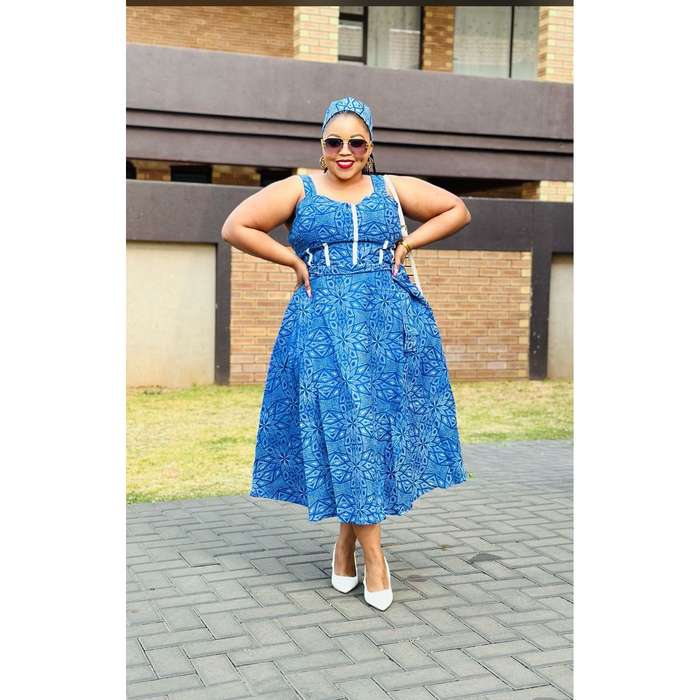 Sleeveless Ankara Dress