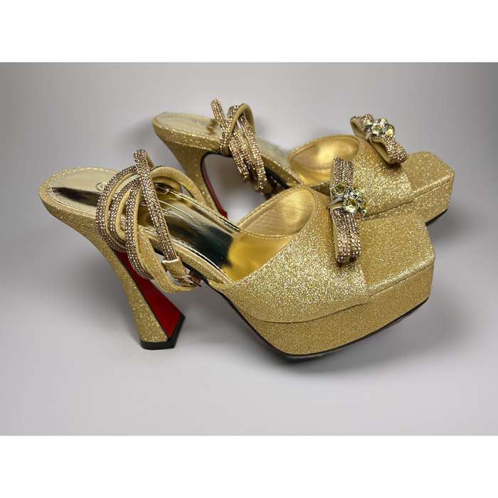 Women's High Heels Pumps with straps.