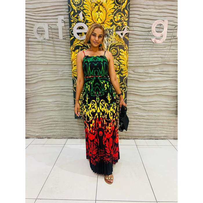 Rasta Sleeveless Maxi Summer Dress