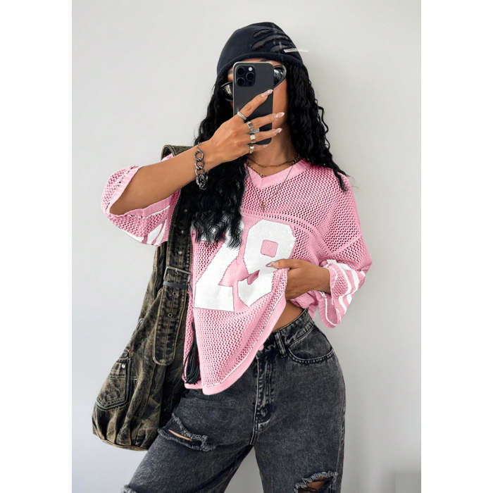 Graphic Shirts V Neck Pullover Sweater