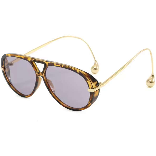 Double Bridge Luxury Brand Designer Oversized Pilot Sunglasses