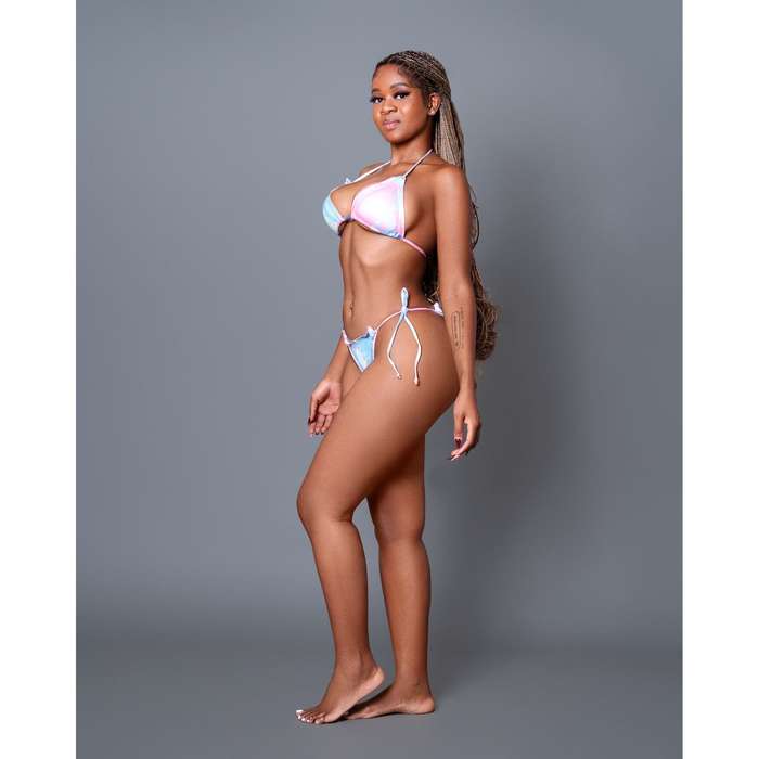 Multi-color Printed Sexy Bikini Set.