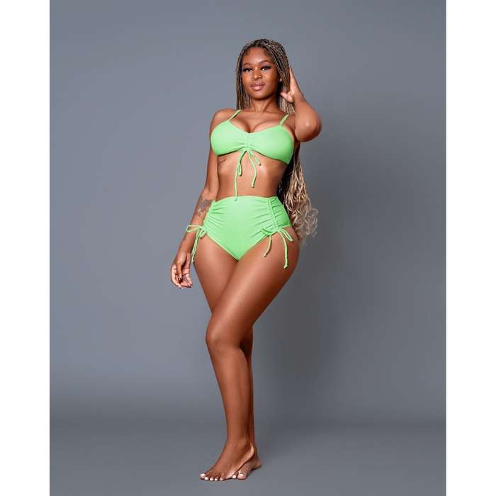 Plain Tie Knot Sexy Bikini Set.