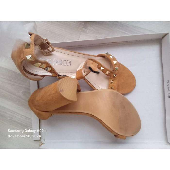 Noddy Leather Low Block Heels