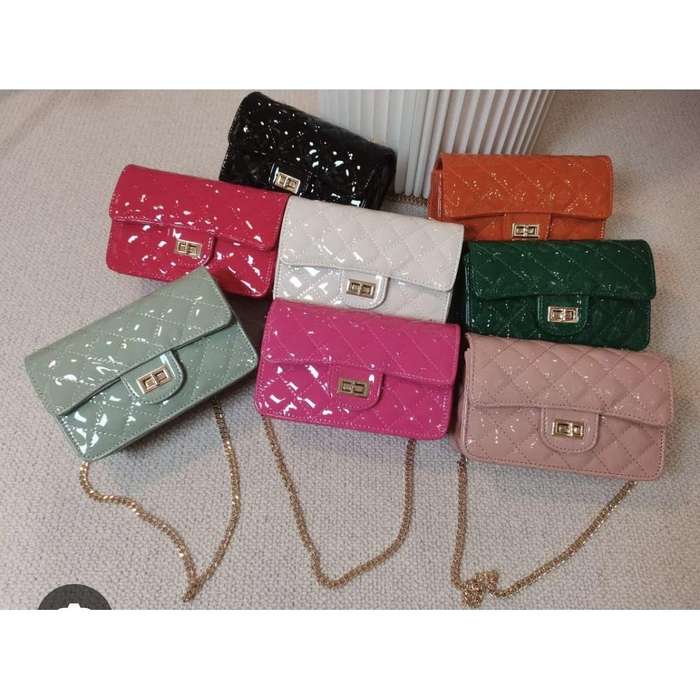 Elegant Quilted PU Genuine Leather Shoulder Bag