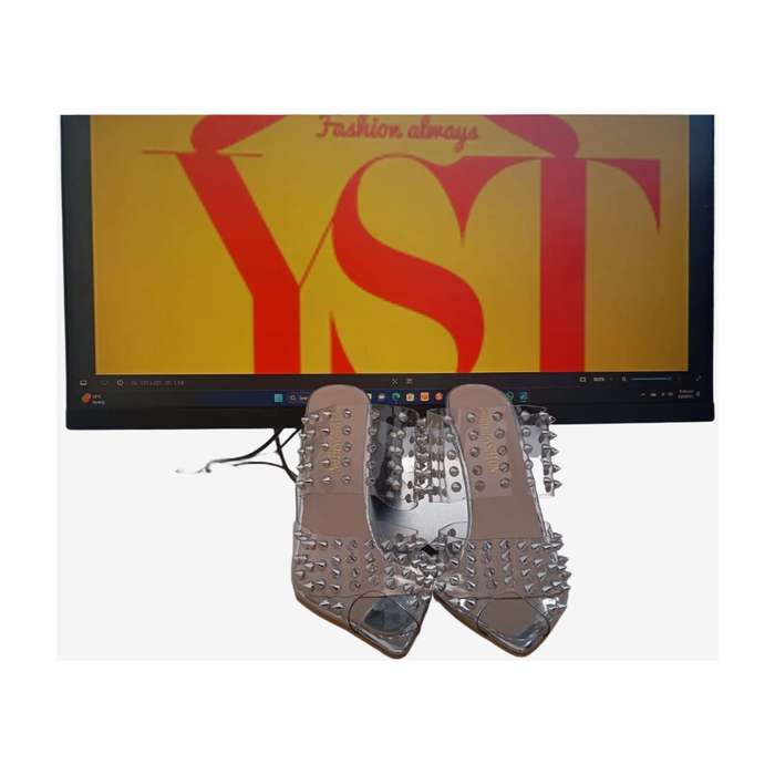 Slip On Sandals Heel Mules Open Square Toe Shoes