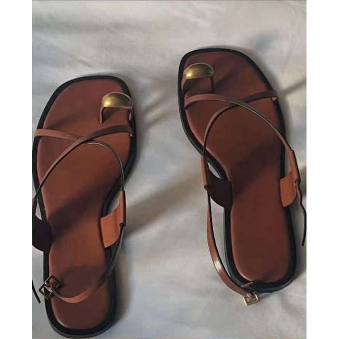 Women's Strappy Flat Slide Sandals