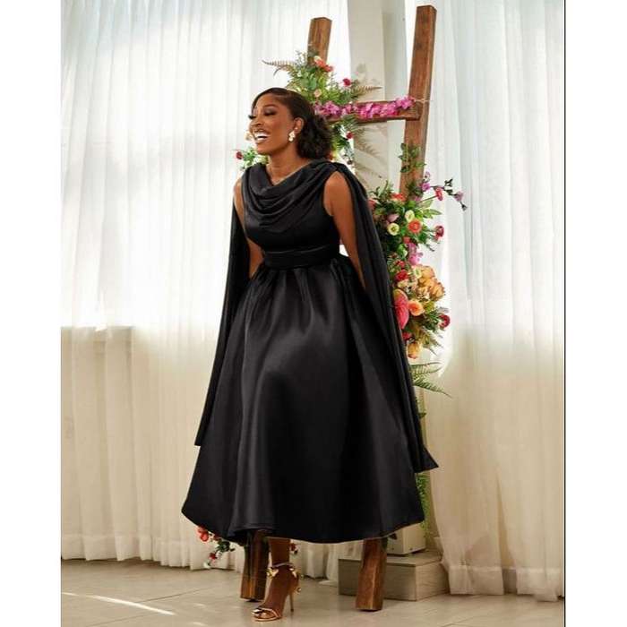 Plus Size Satin A Line Maxi Homecoming Prom Dresses