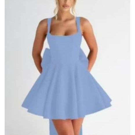 Backless Big Boobs Birthday Mini Dress