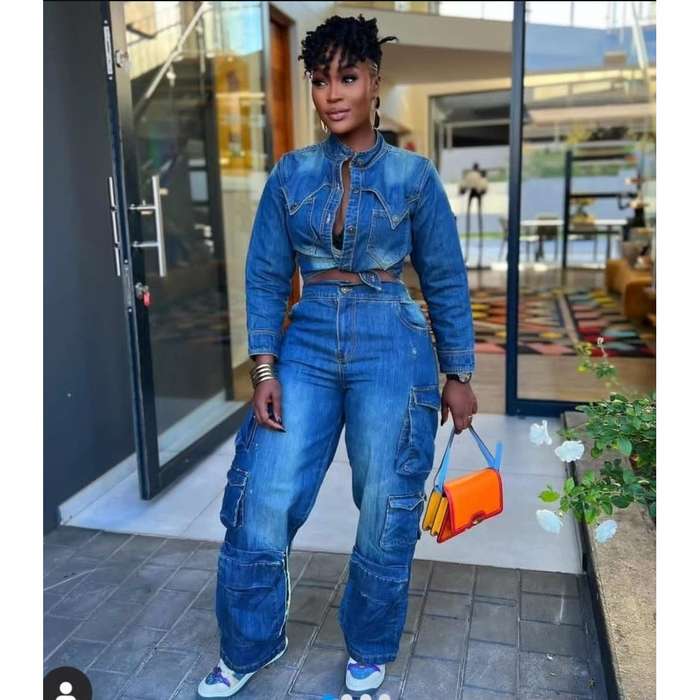 Cargo Denim Trouser and Top Set