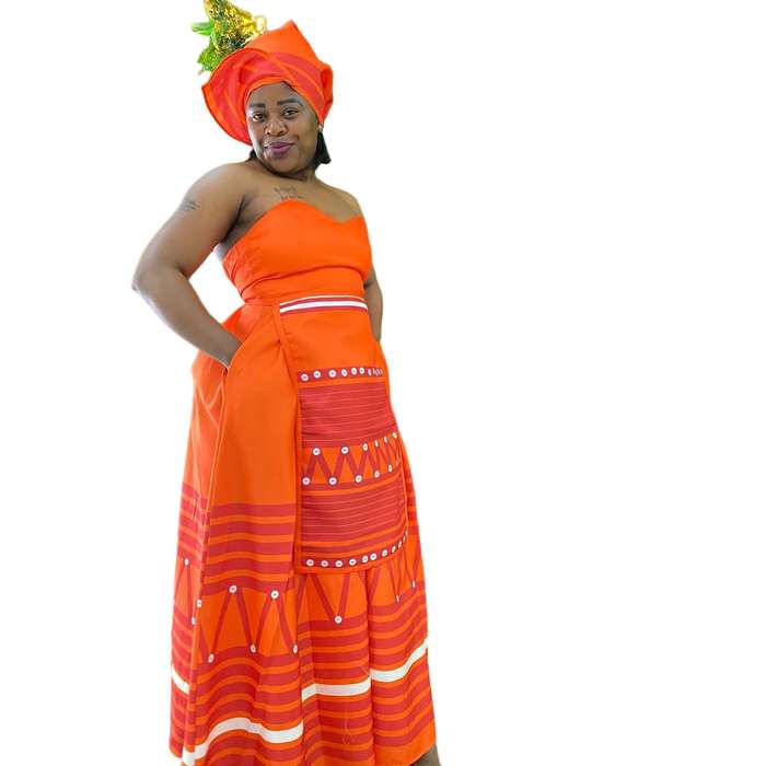 BoobTube African Print Dress