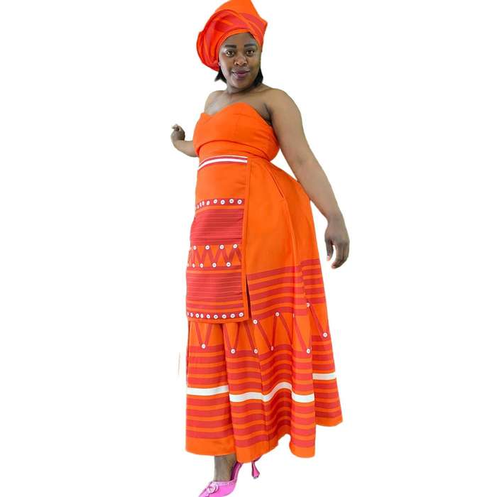 BoobTube African Print Dress