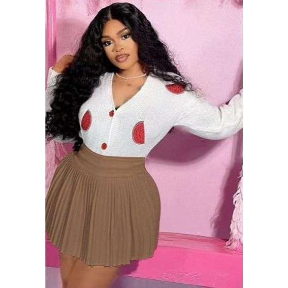 Sexy Pleated Short Skirt