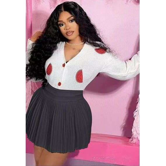 Sexy Pleated Short Skirt