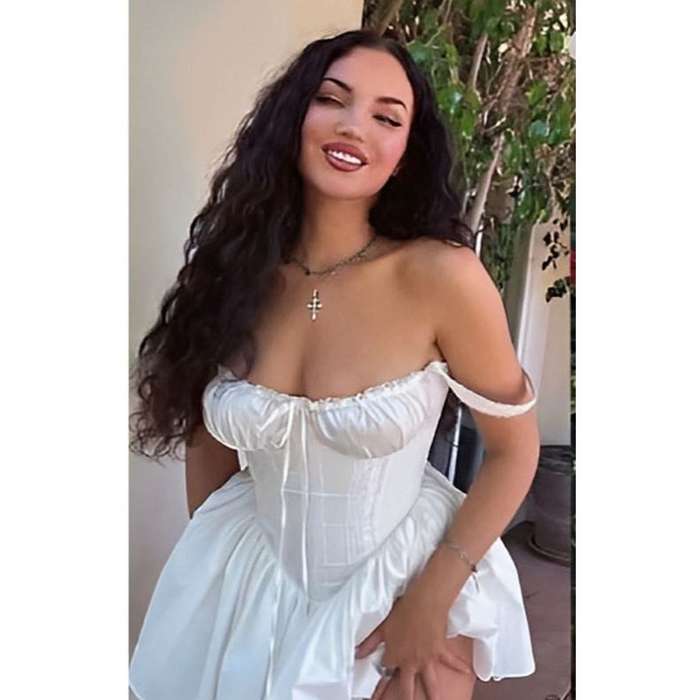 Off The Shoulder Lace Mini Dress