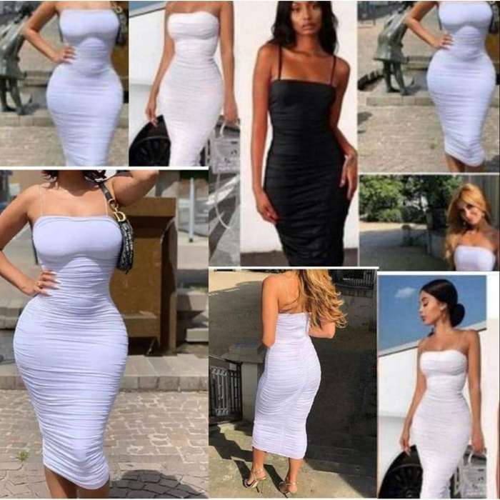Spaghetti Strap Adjustable Dress.