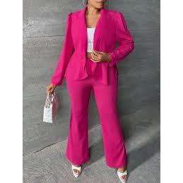 Formal Vintage Solid Color Suit.