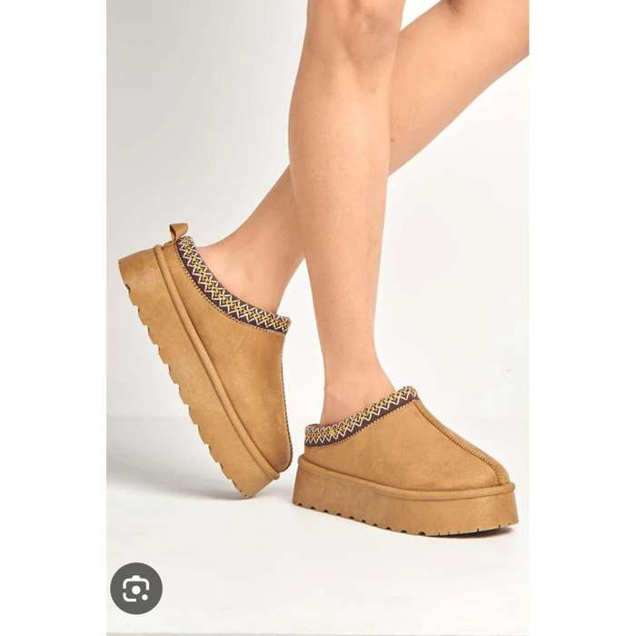 Platform Ankle Push-in Sandals