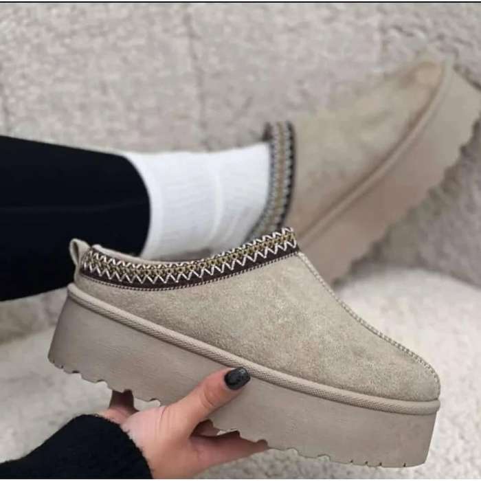 Platform Ankle Push-in Sandals