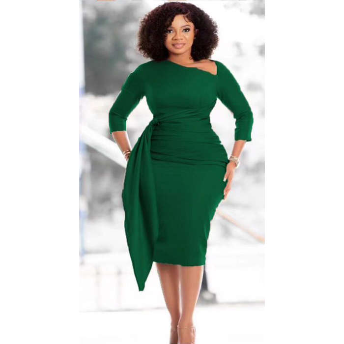 Bodycon Slim Midi Dress.