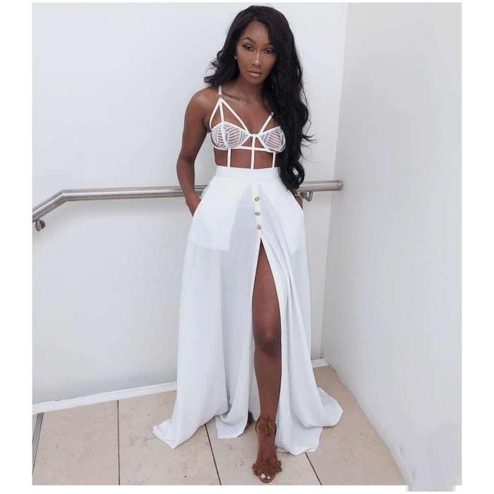 Summer Chic Dress - WHITE / XL