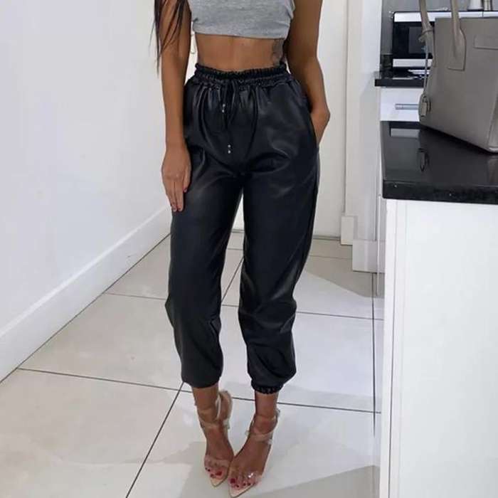 Faux Jogger Pants