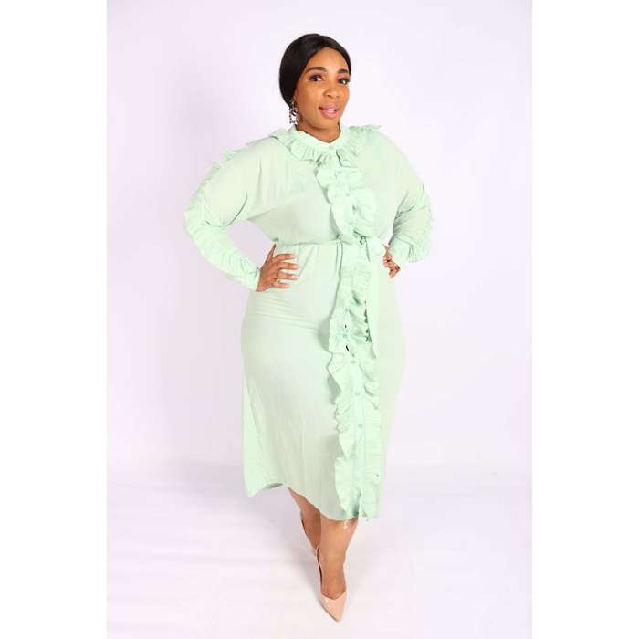 Front Ruffle Dress