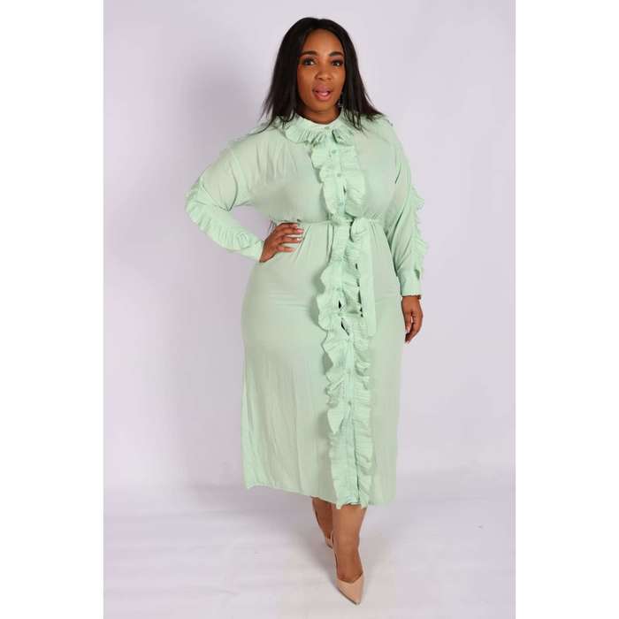 Front Ruffle Dress
