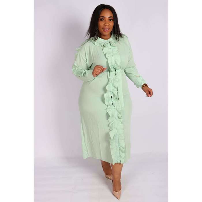 Front Ruffle Dress