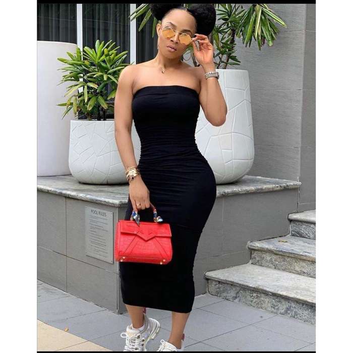 Boobtube off Shoulder Bodycon Dress - WHITE / S